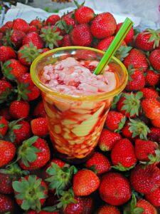 strawberry taho in Baguio 